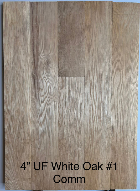 4" Unfinished Solid White Oak #1