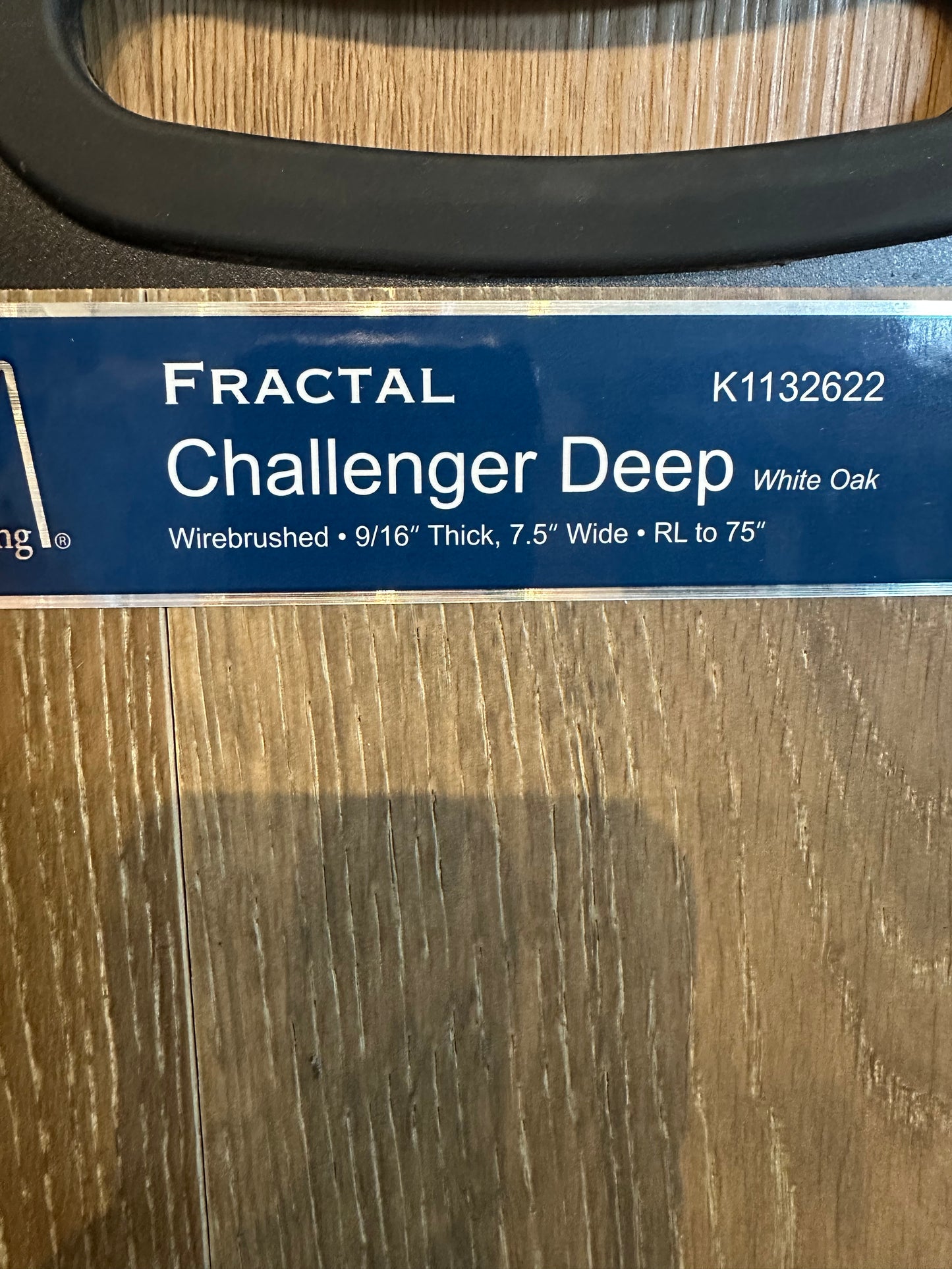 7.5" White Oak Fractal Challenger Deep