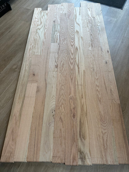 4" Unfinished Solid Red Oak #1